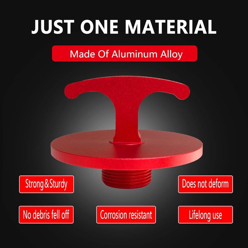 minlen Oil Filter Plug Tool, Aluminum Alloy Oil Filter Cap Off Tool for Dodge Ram 2500, 3500, 4500, 5500 Cummins 05083285aa Mo285 Turbo Diesel 5.7l 6.4l 6.7l (Red) - Image 3